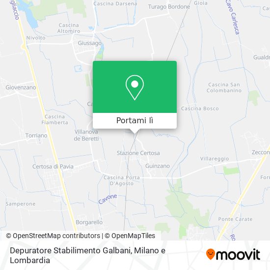 Mappa Depuratore Stabilimento Galbani