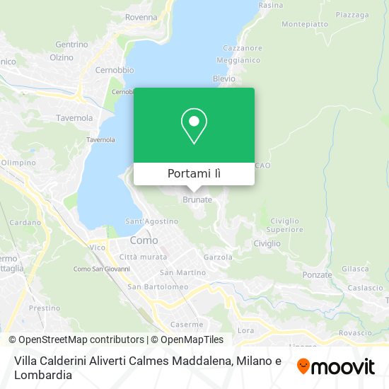 Mappa Villa Calderini Aliverti Calmes Maddalena