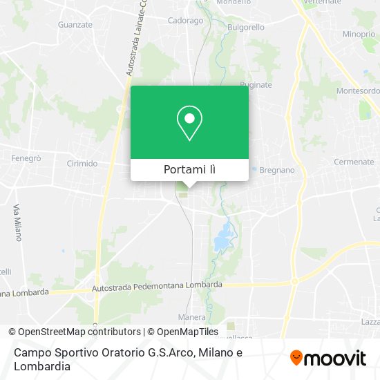 Mappa Campo Sportivo Oratorio G.S.Arco