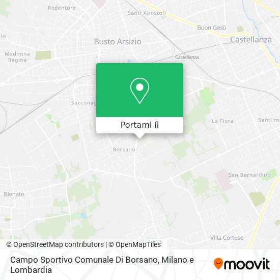 Mappa Campo Sportivo Comunale Di Borsano