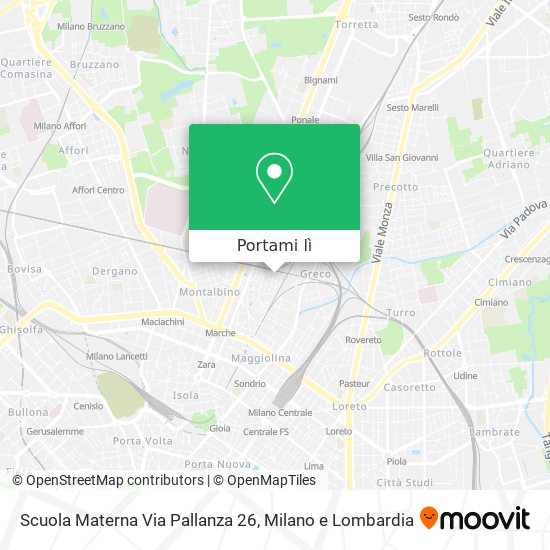 Mappa Scuola Materna Via Pallanza 26