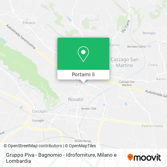Mappa Gruppo Piva - Bagnomio - Idroforniture