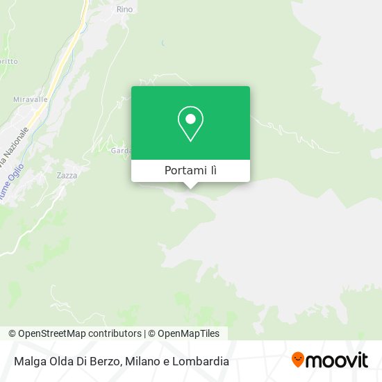 Mappa Malga Olda Di Berzo