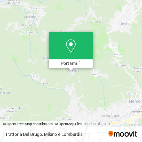 Mappa Trattoria Del Brugo