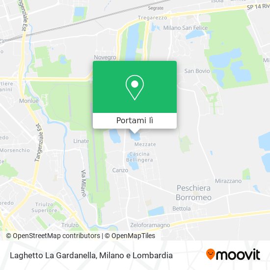 Mappa Laghetto La Gardanella