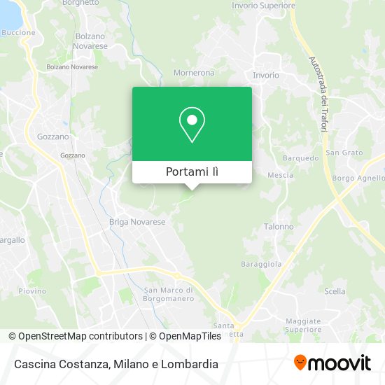 Mappa Cascina Costanza