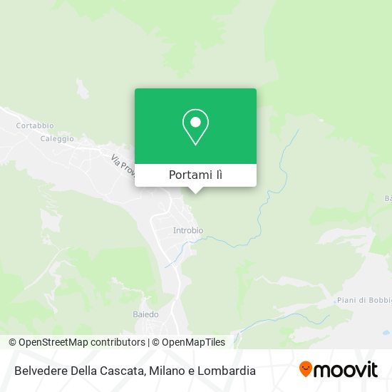 Mappa Belvedere Della Cascata