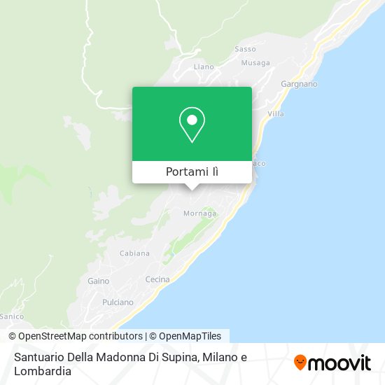 Mappa Santuario Della Madonna Di Supina