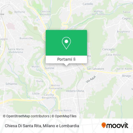 Mappa Chiesa Di Santa Rita