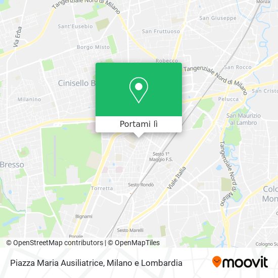 Mappa Piazza Maria Ausiliatrice