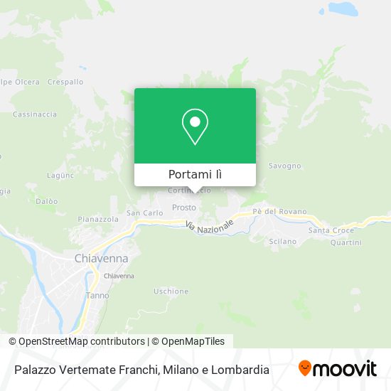 Mappa Palazzo Vertemate Franchi