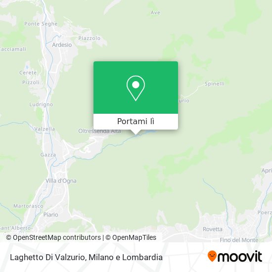 Mappa Laghetto Di Valzurio