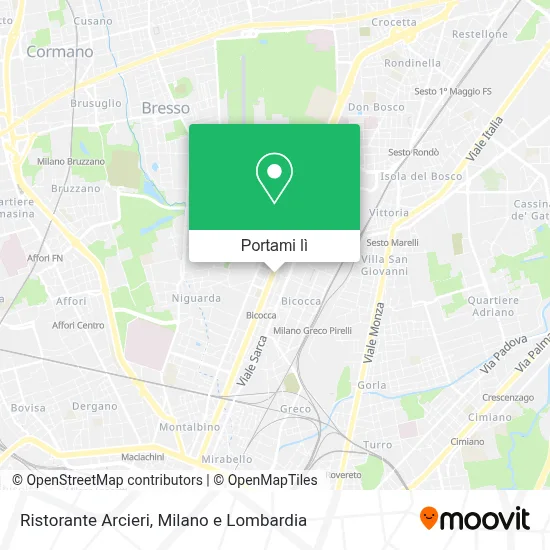 Mappa Ristorante Arcieri