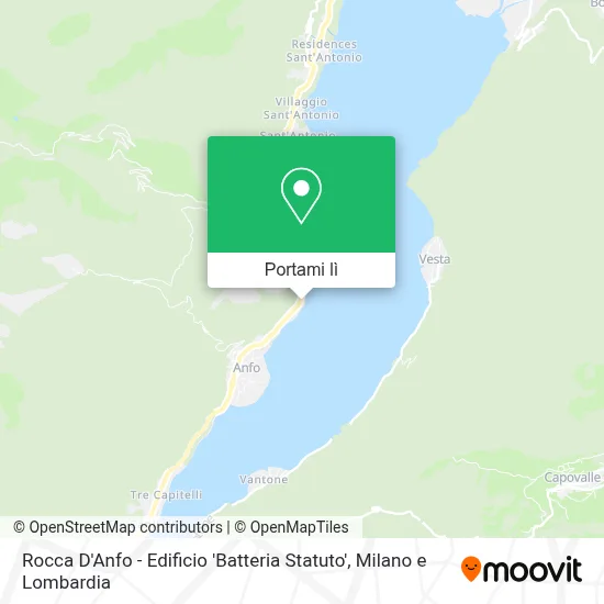 Mappa Rocca D'Anfo - Edificio 'Batteria Statuto'