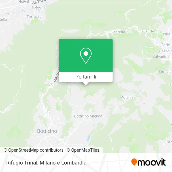 Mappa Rifugio Trinal