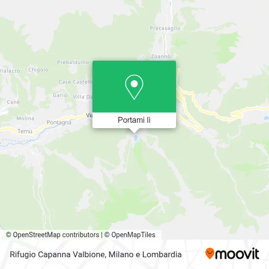 Mappa Rifugio Capanna Valbione