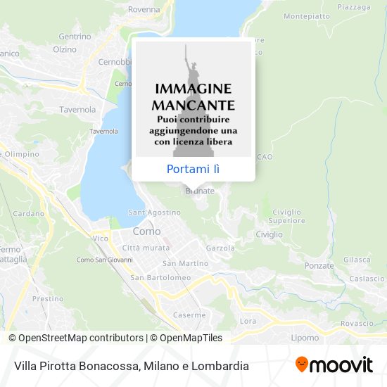 Mappa Villa Pirotta Bonacossa