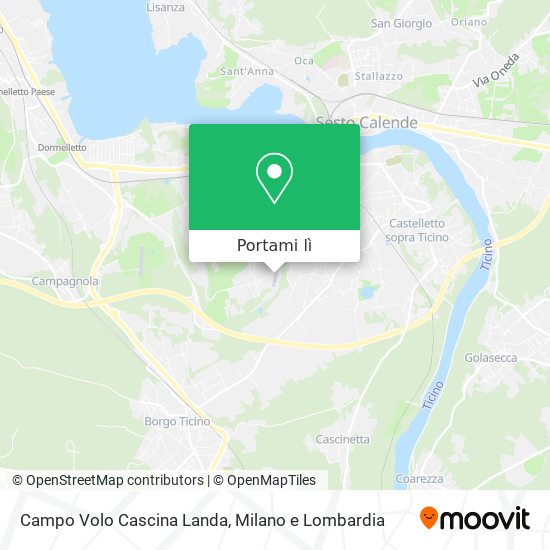 Mappa Campo Volo Cascina Landa
