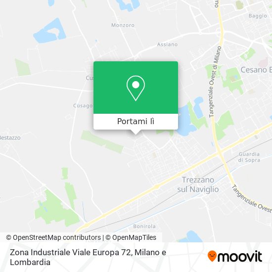 Mappa Zona Industriale Viale Europa 72