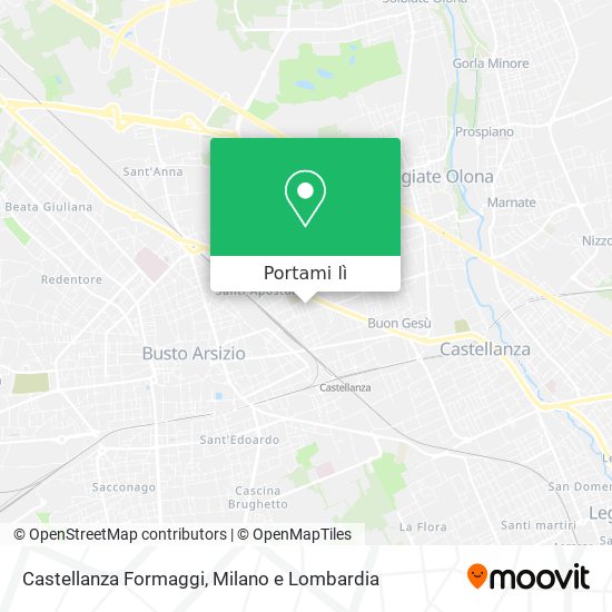 Mappa Castellanza Formaggi