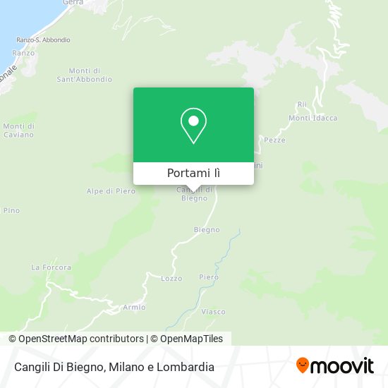 Mappa Cangili Di Biegno