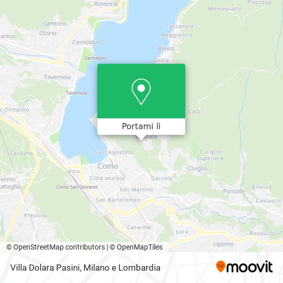 Mappa Villa Dolara Pasini