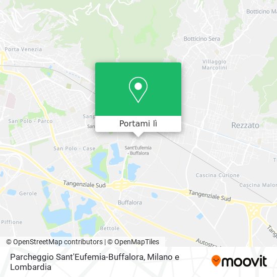 Mappa Parcheggio Sant'Eufemia-Buffalora