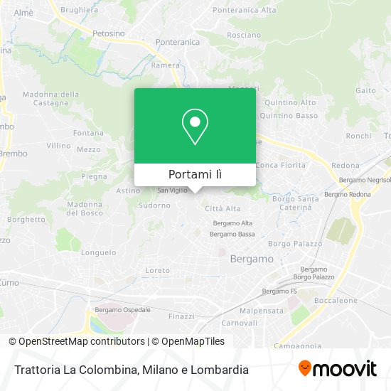 Mappa Trattoria La Colombina