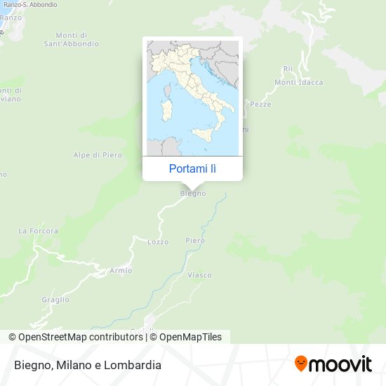 Mappa Biegno