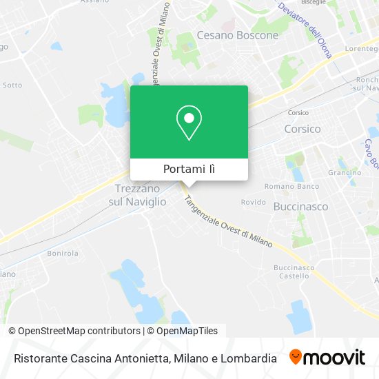 Mappa Ristorante Cascina Antonietta