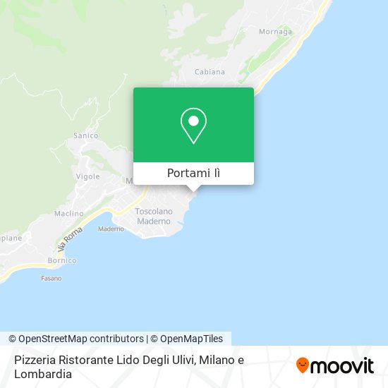 Mappa Pizzeria Ristorante Lido Degli Ulivi