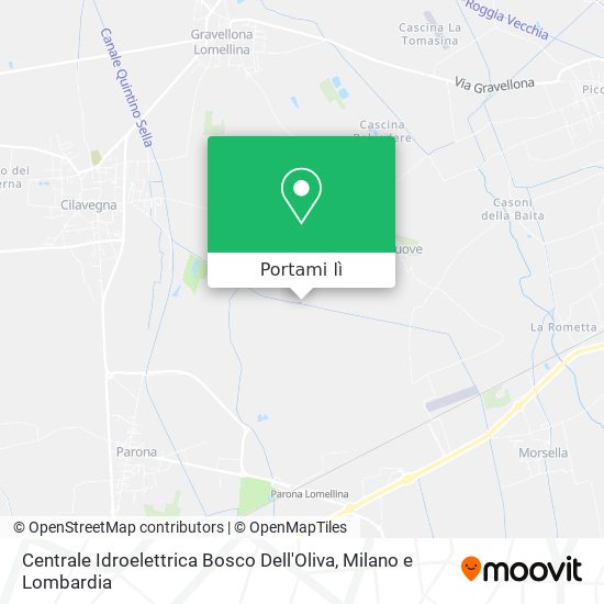 Mappa Centrale Idroelettrica Bosco Dell'Oliva