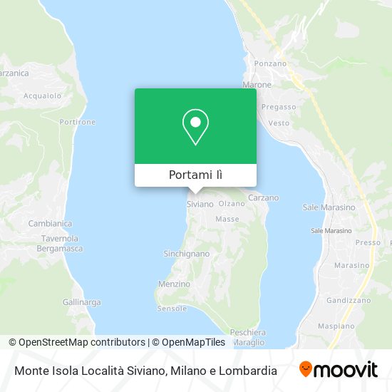 Mappa Monte Isola Località Siviano