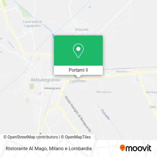 Mappa Ristorante Al Mago