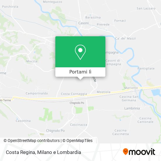 Mappa Costa Regina