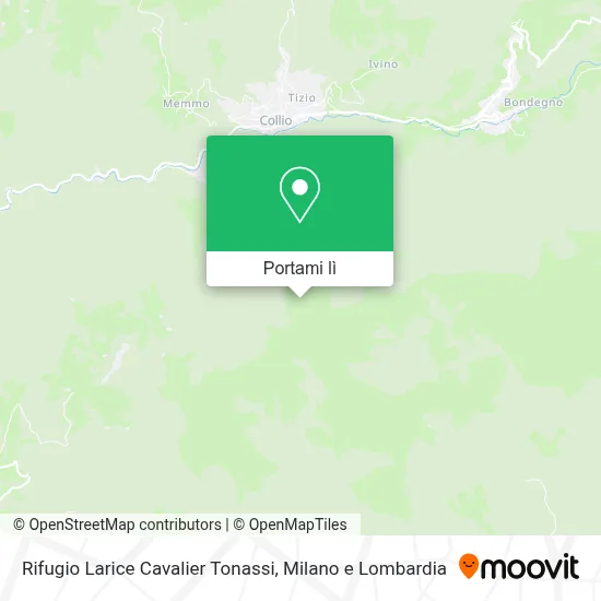 Mappa Rifugio Larice Cavalier Tonassi