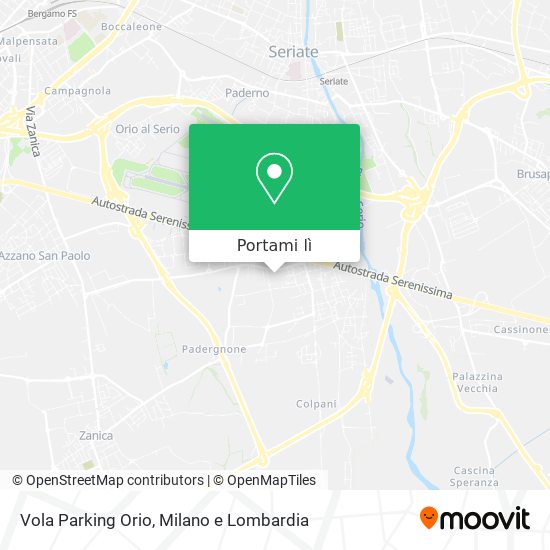 Mappa Vola Parking Orio