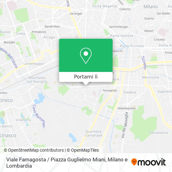 Mappa Viale Famagosta / Piazza Guglielmo Miani