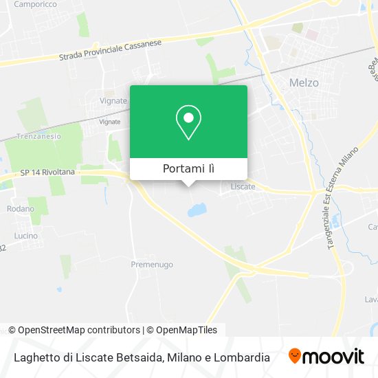 Mappa Laghetto di Liscate Betsaida