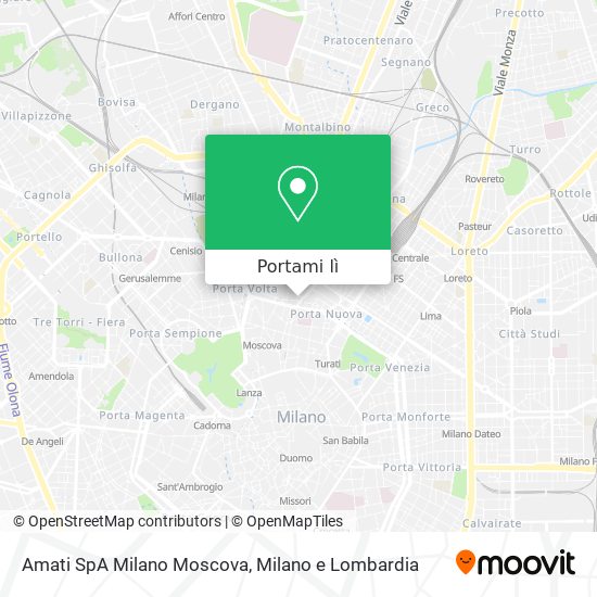 Mappa Amati SpA Milano Moscova