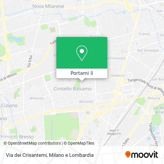 Mappa Via dei Crisantemi