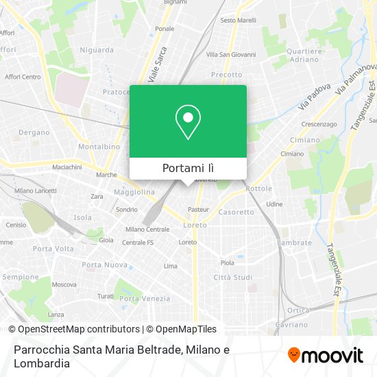 Mappa Parrocchia Santa Maria Beltrade