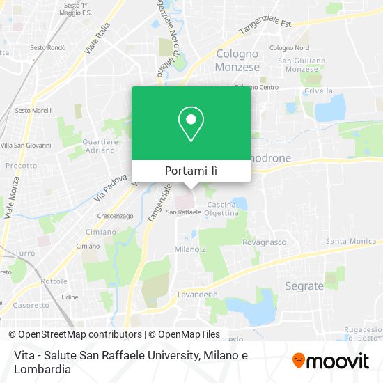 Mappa Vita - Salute San Raffaele University