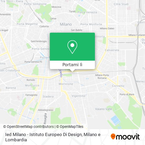 Mappa Ied Milano - Istituto Europeo Di Design