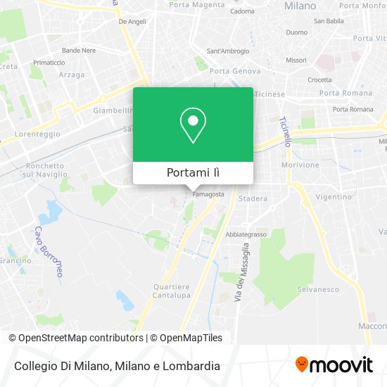 Mappa Collegio Di Milano