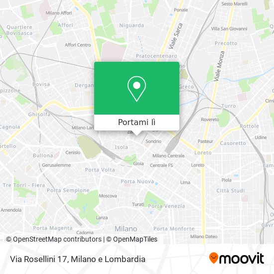 Mappa Via Rosellini 17