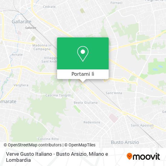 Mappa Verve Gusto Italiano - Busto Arsizio