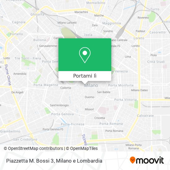 Mappa Piazzetta M. Bossi 3