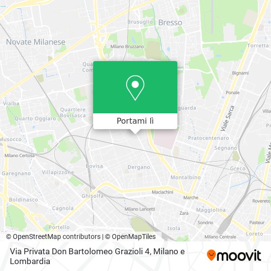 Mappa Via Privata Don Bartolomeo Grazioli 4