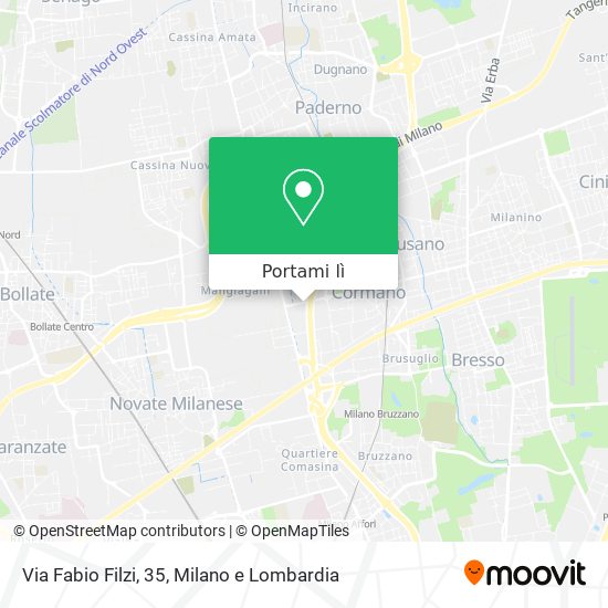 Mappa Via Fabio Filzi, 35